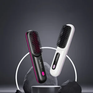 Portable & cordless straight hair comb