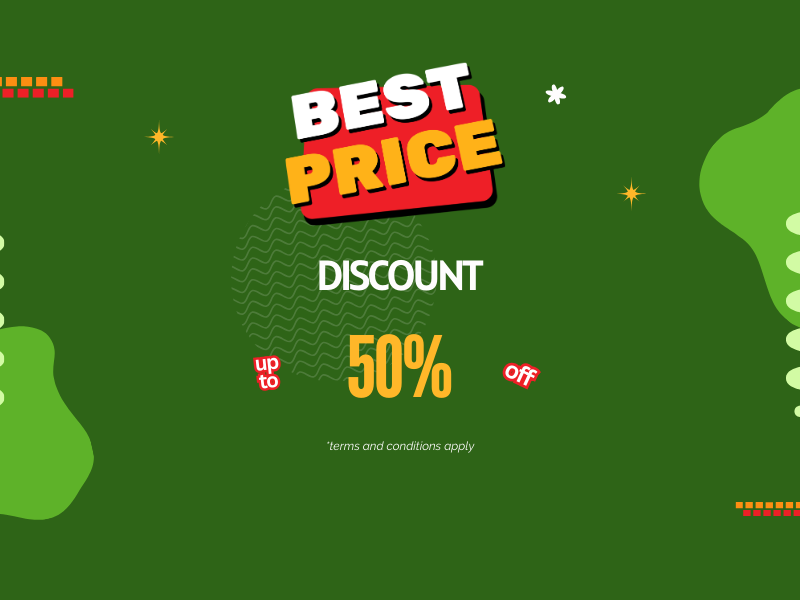 red and yellow modern simple festive fashion poster ads